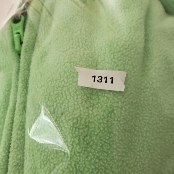 Old Navy Youth Girls Fleece Jacket Light Green Size Large 10 12 Full Zip Up Cozy - Picture 5 of 5